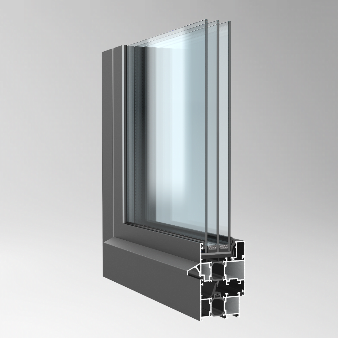 Остекление из оконной серии ALT W62